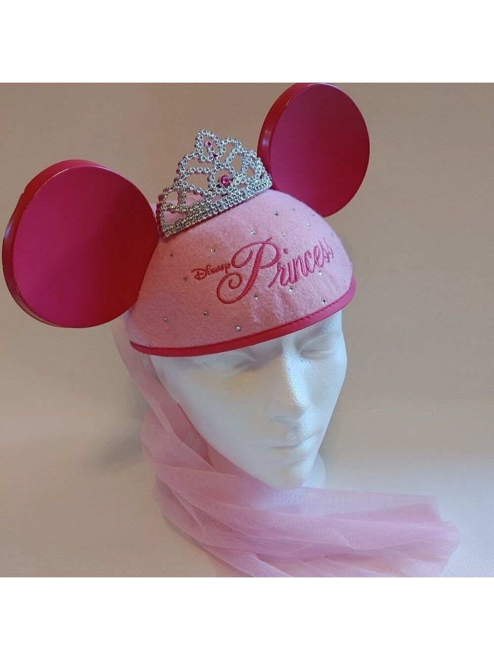 DISNEY Princess Mickey Ears with Veil ADULT SIZE